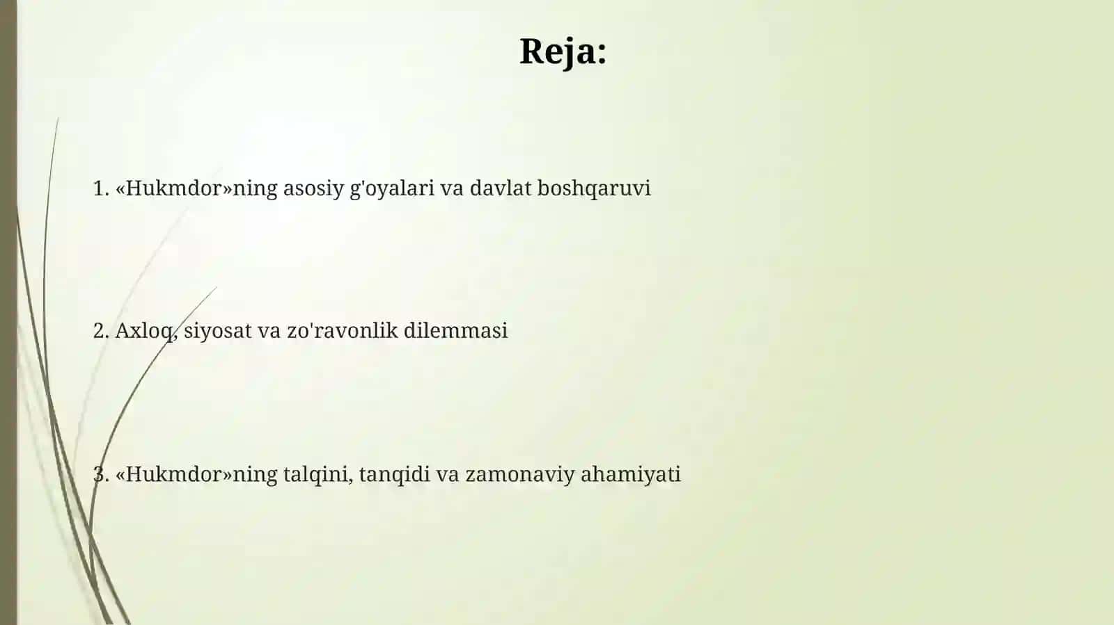 Makiavellining "Xukmdor" asari 2