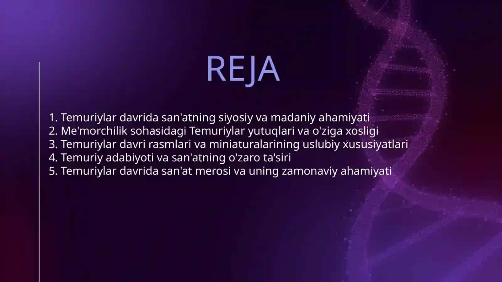TEMURIYLAR DAVRIDA SAN'AT 2