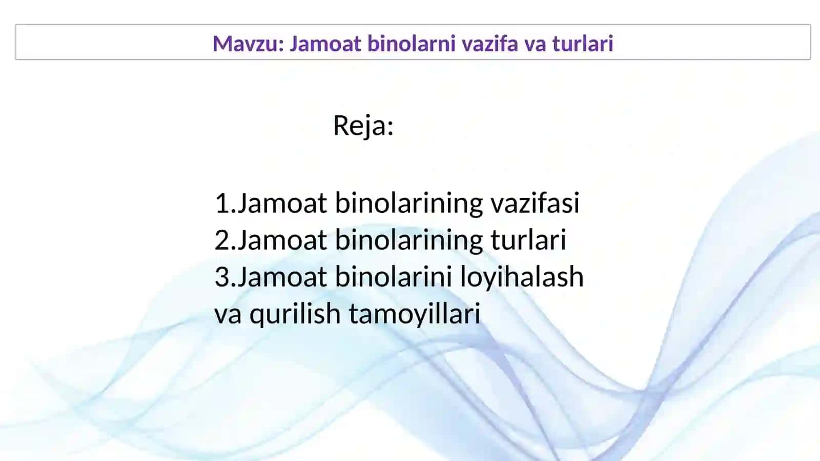 Jamoatbinolarni vazifa va turlari mavzusida tayyor taqdimot 2