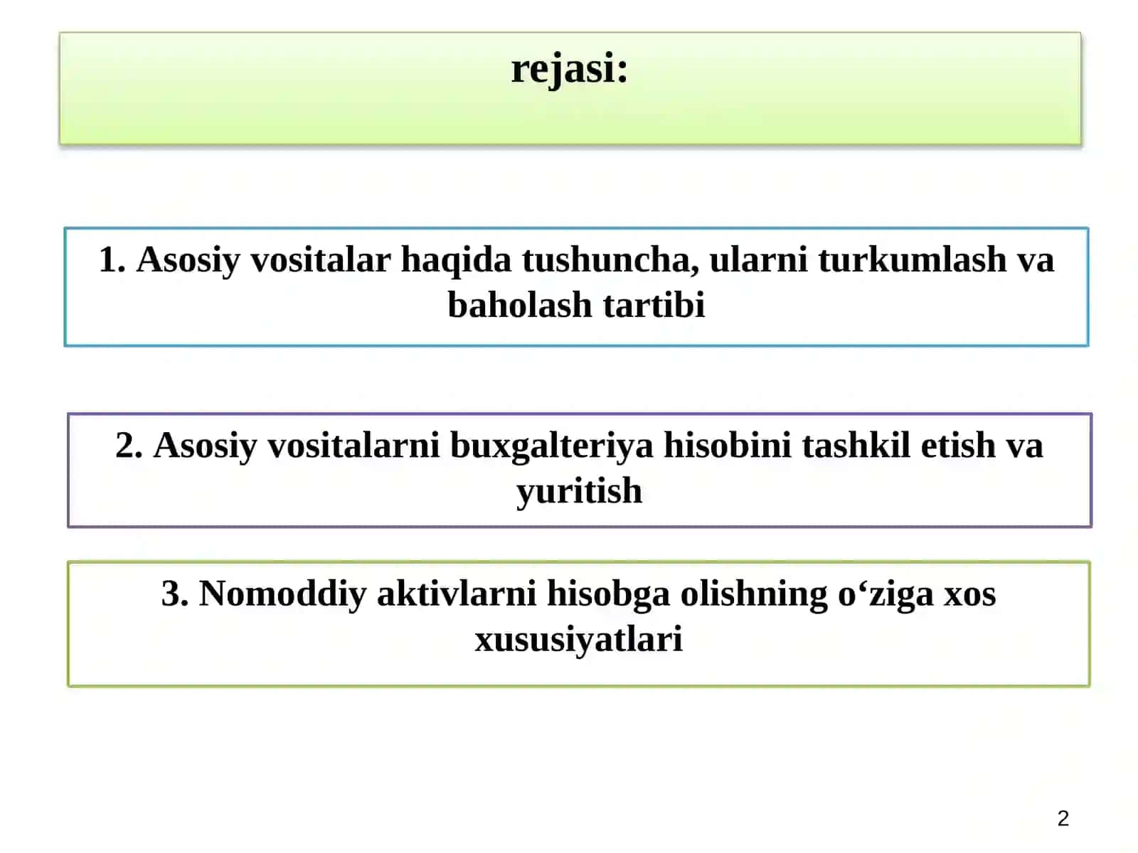 NOMODDIY AKTIVLAR HISOBI 2