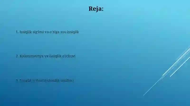 Issiqlik va Ish 2