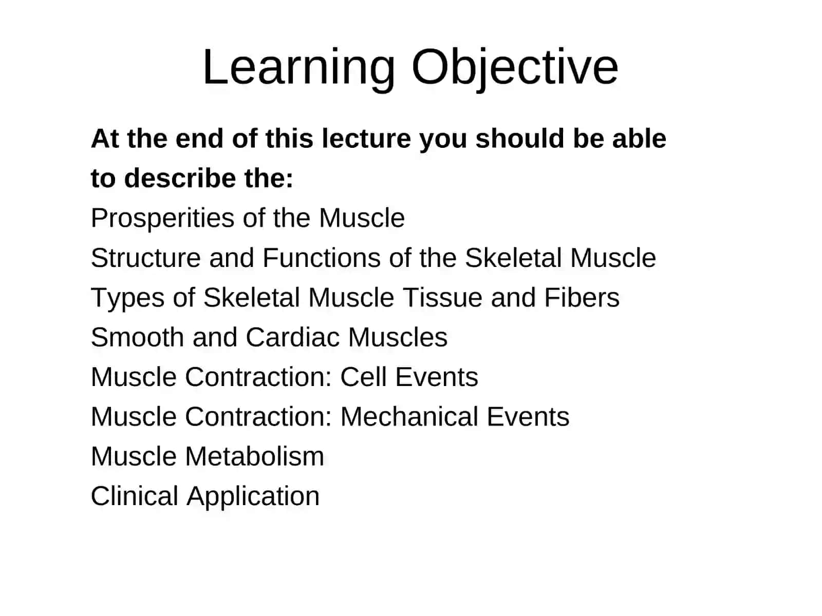 Skeletal Muscle Physiology 2
