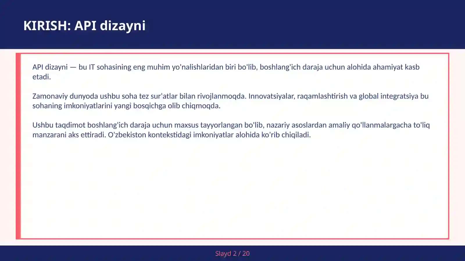 API DIZAYNI 2