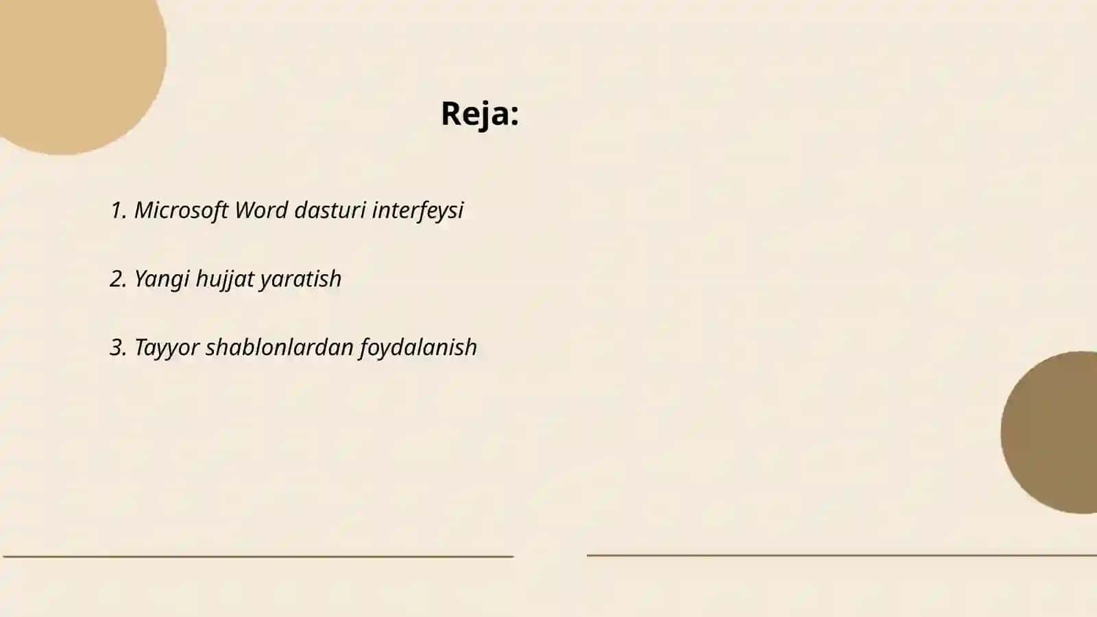 Microsoft Word dasturi interfeysi 2