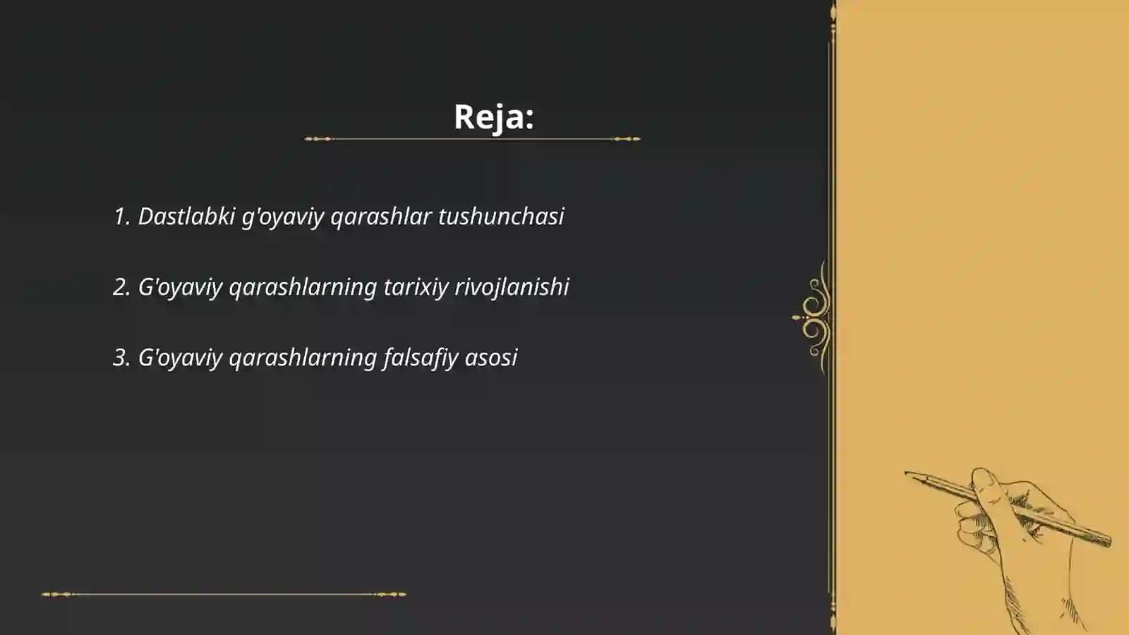 Dastlabki g'oyaviy qarashlar va ularning manbalari 2