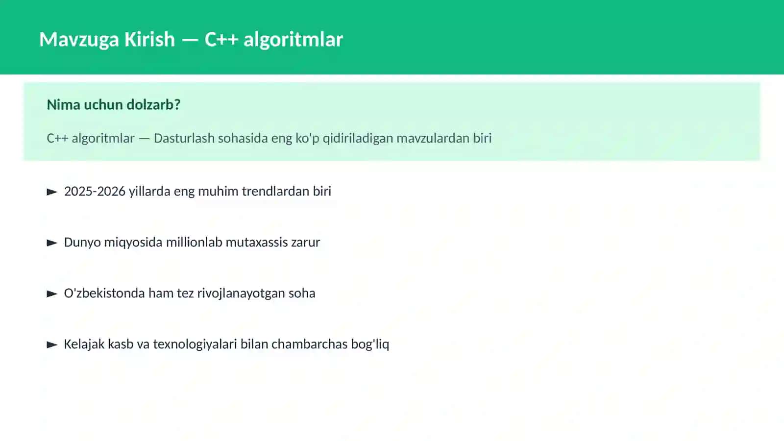 C++ algoritmlar 2