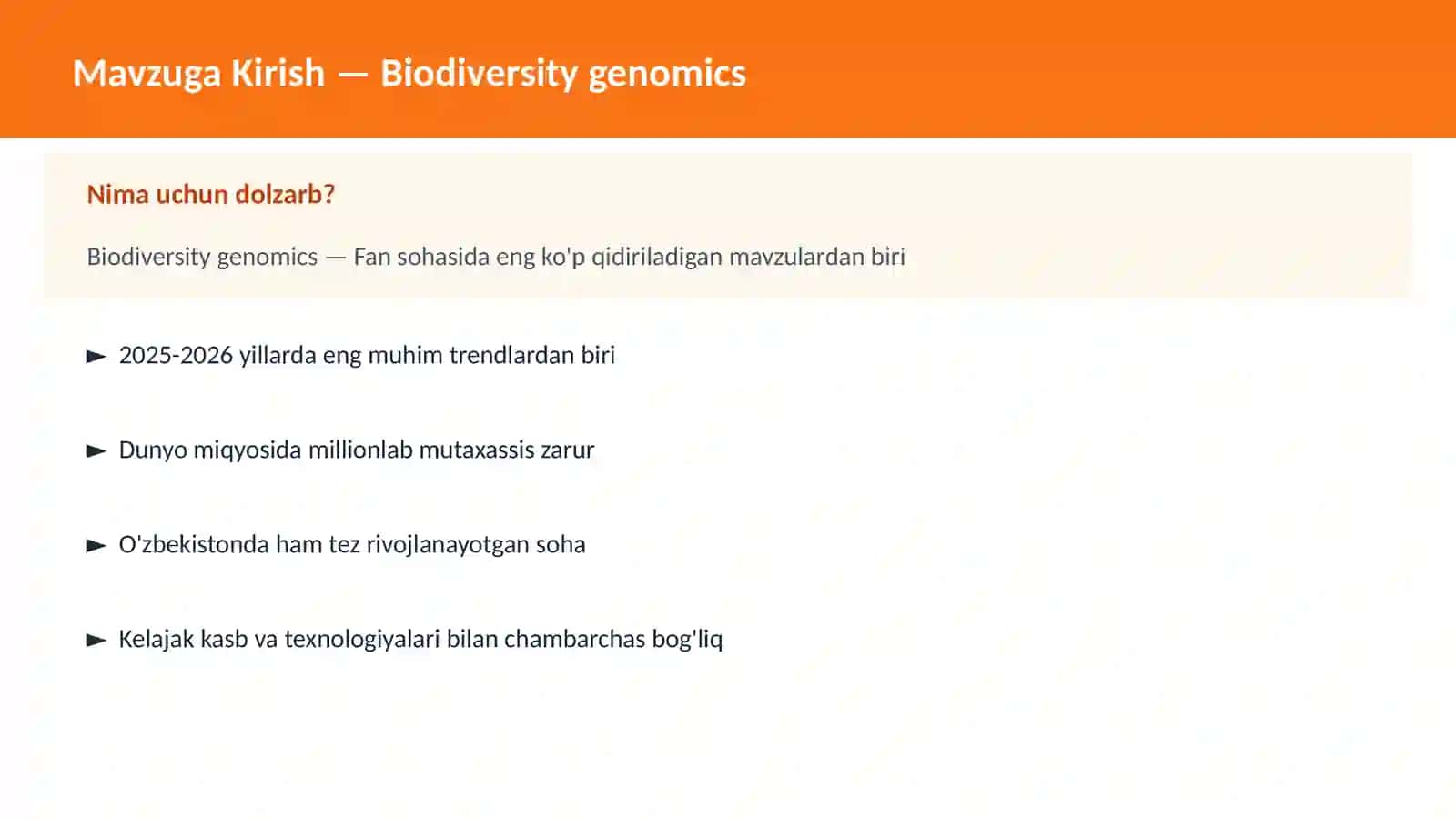Biodiversity genomics 2