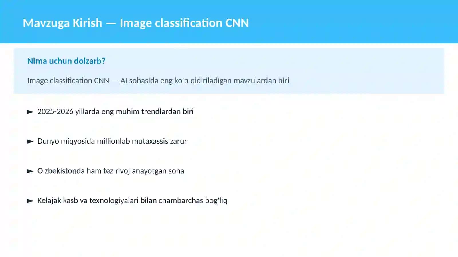 Image classification CNN 2