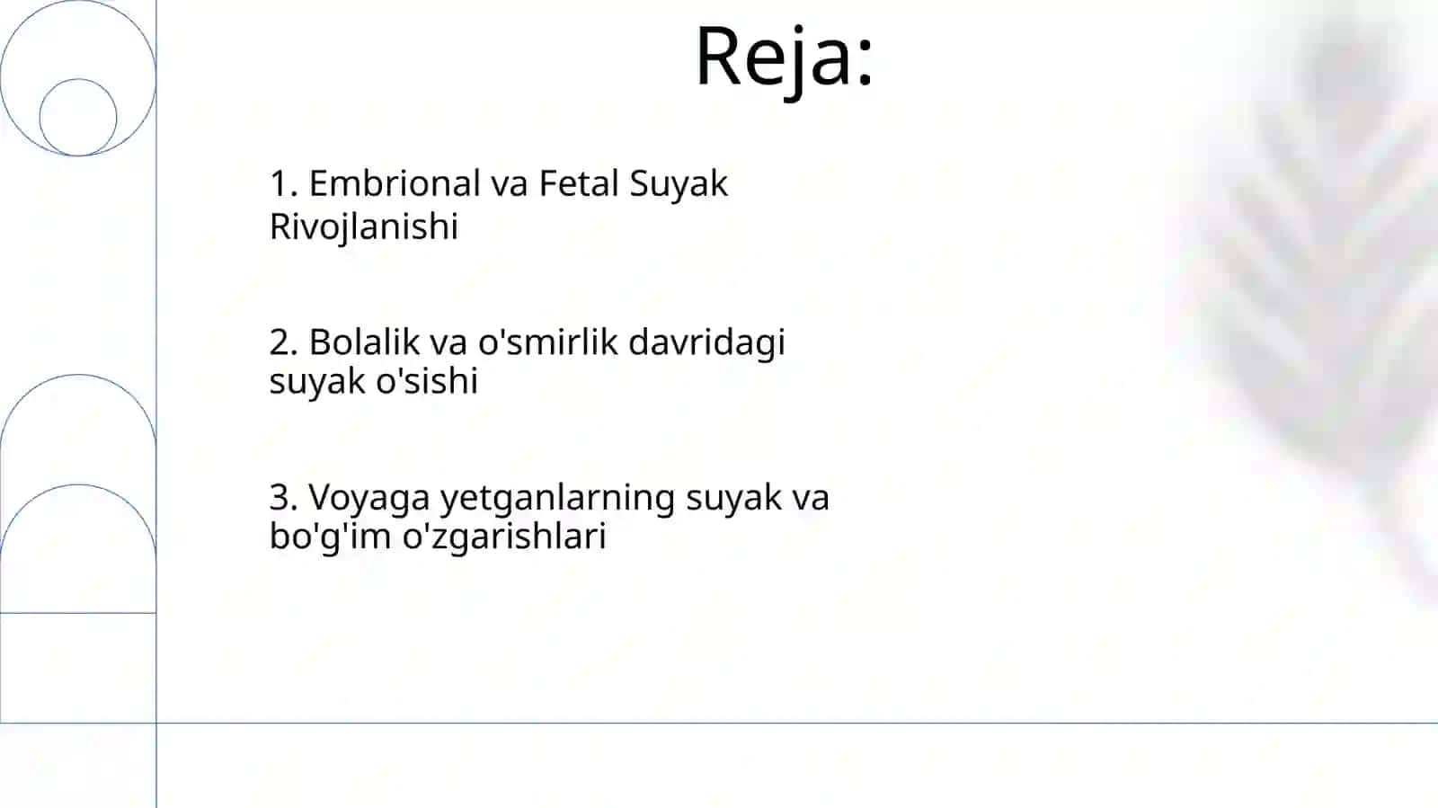 Suyak va boʻgʻimlar rivojlanishini rentgen nurlari yordamida oʻrganish 2