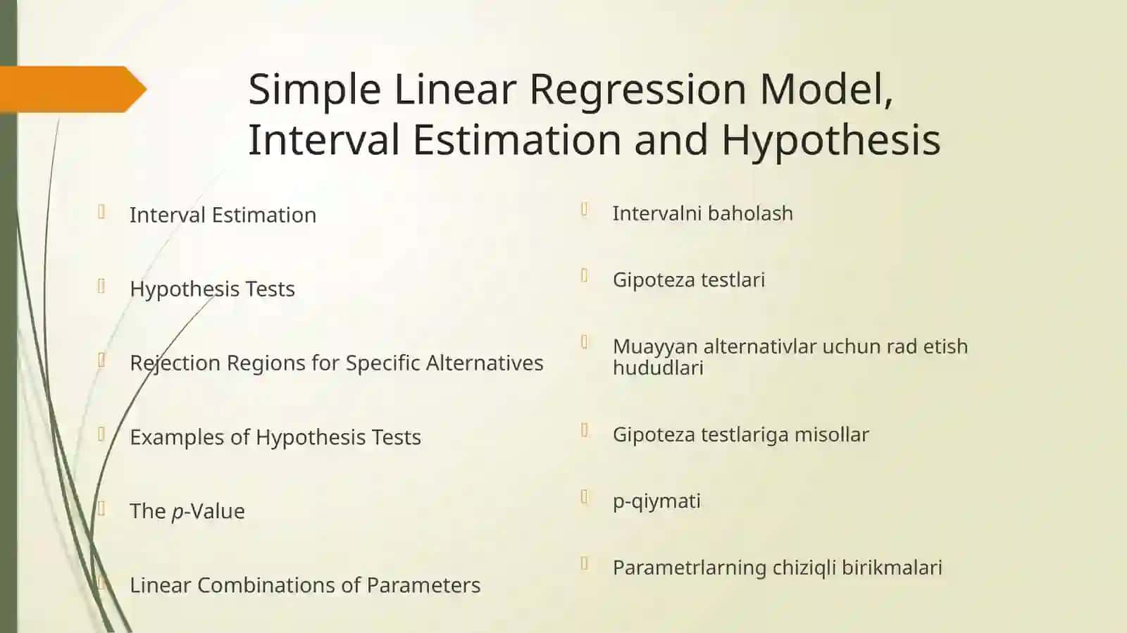 Interval Estimation and Hypothesis 2