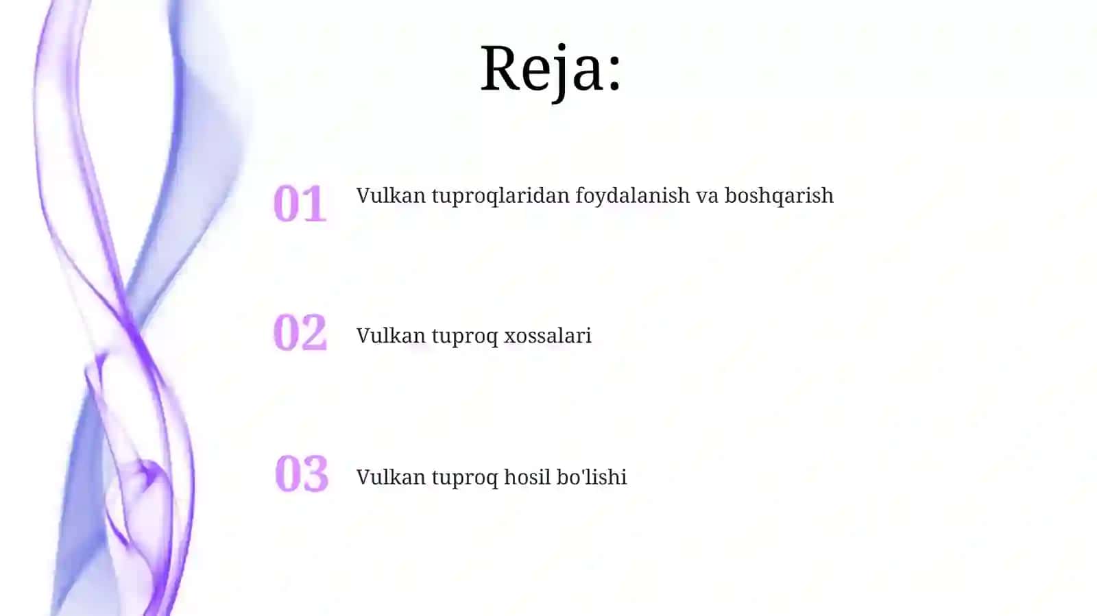 Vulkan tuproqlar haqida 2