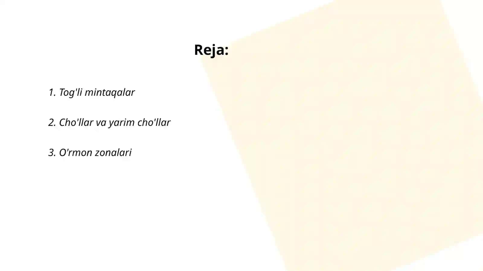 Geografik mintaqalar va zonalar 2