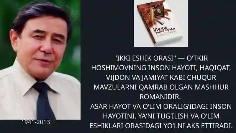 "IKKI ESHIK ORASI" haqida slayd 2