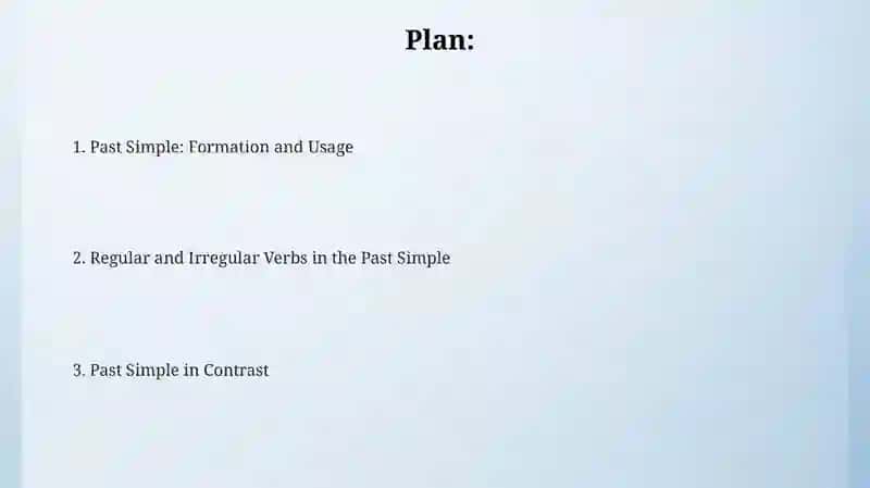 Past simple 2
