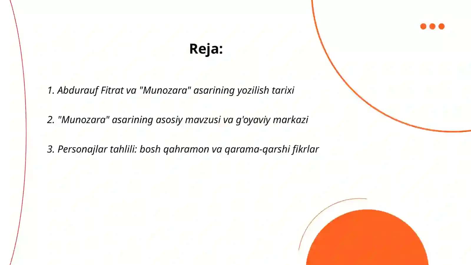 Munozara asari tahlili 2