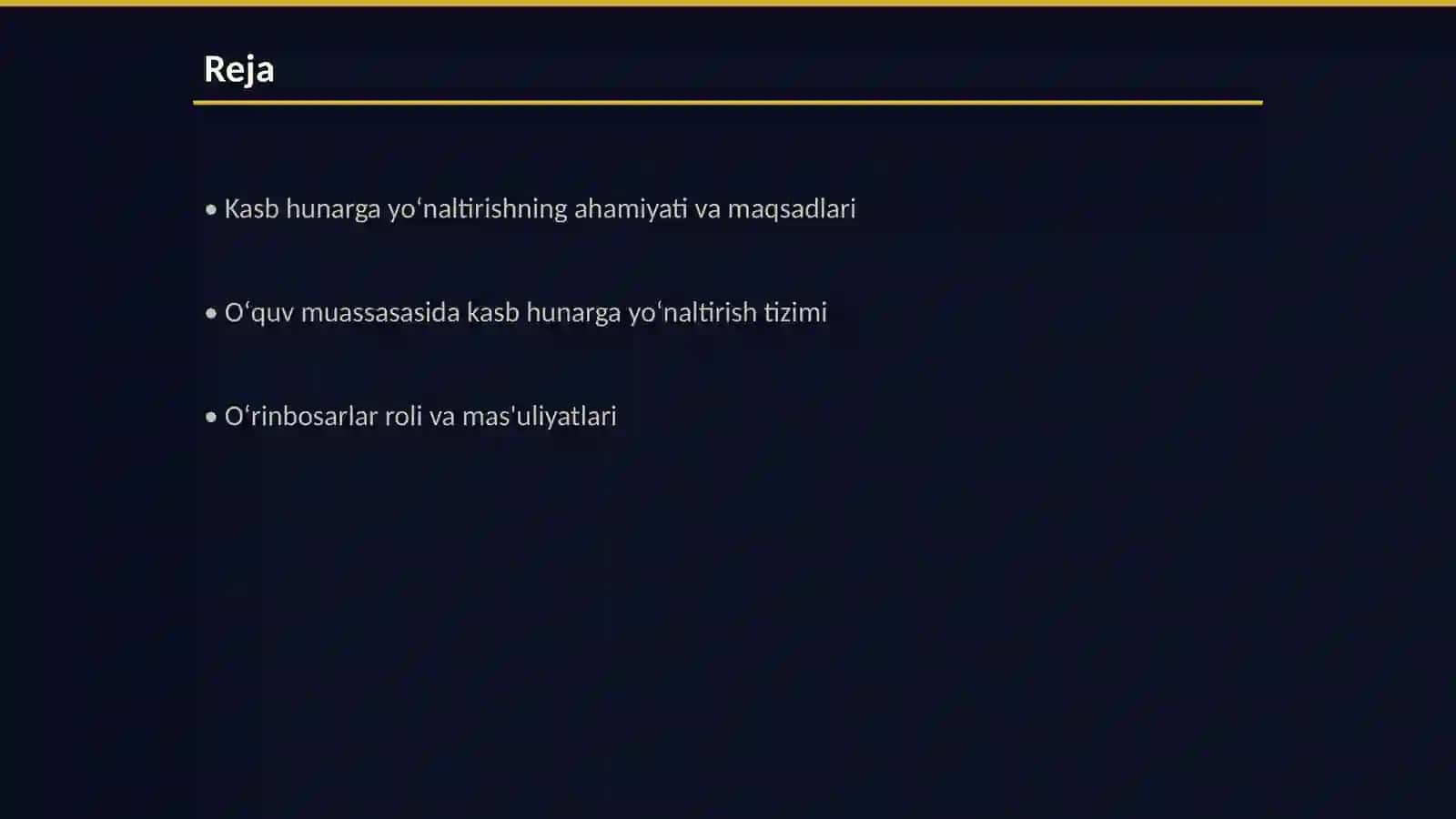 Kasb hunarga yoʻnaltirish ishi 2