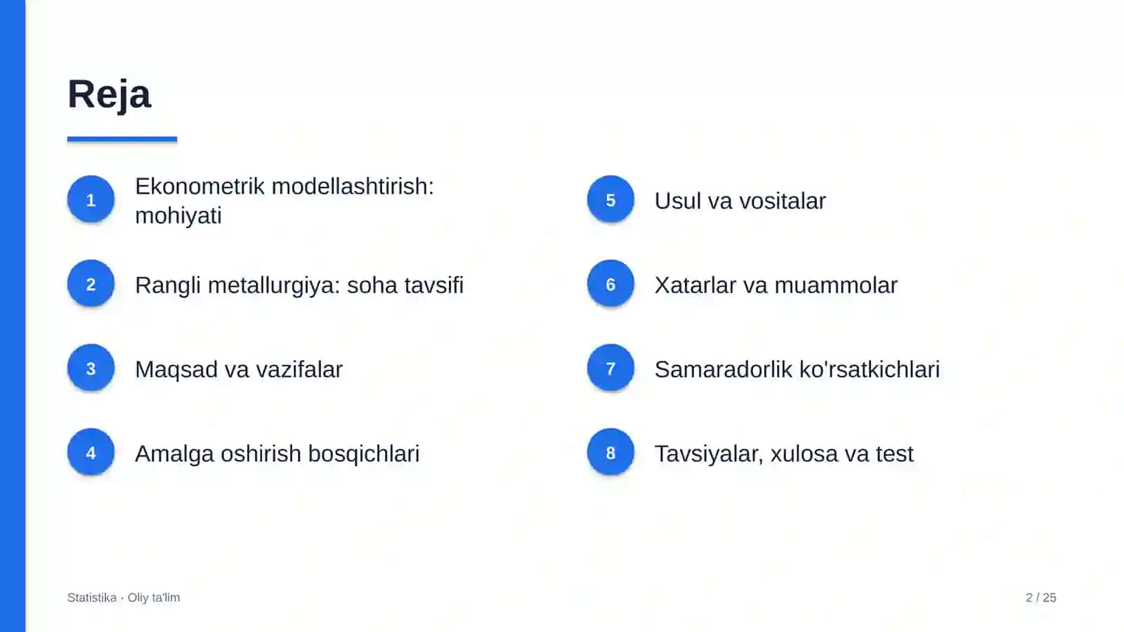 rangli metallurgiyada ekonometrik modellashtirish 8891 2