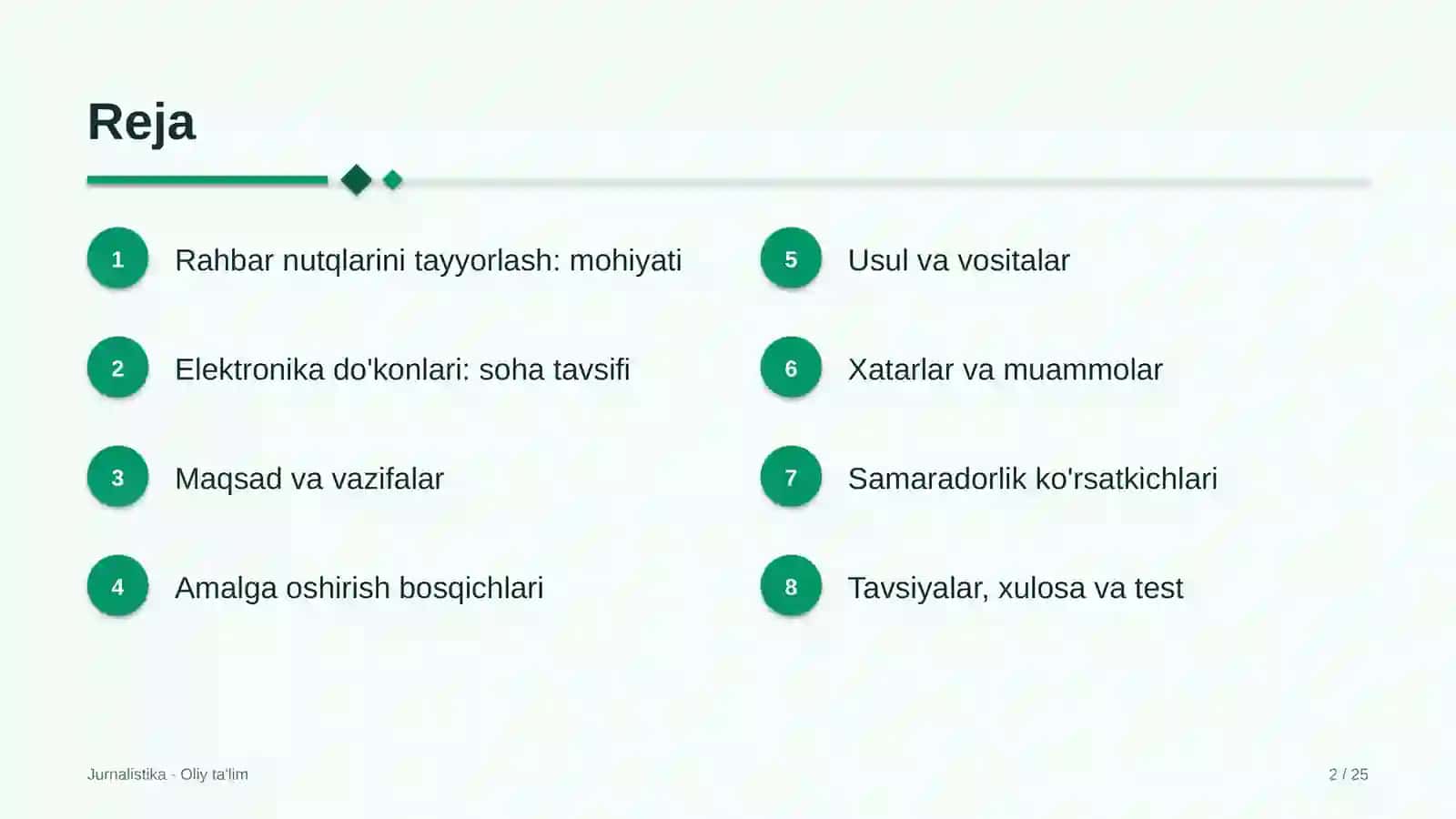 Elektronika do'konlarida rahbar nutqlarini tayyorlash 2