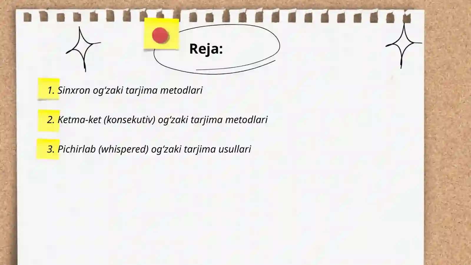Ogʻzaki tarjima metodlari 2