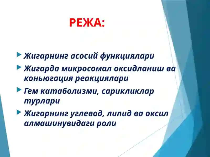 Жигар биохимёси 2
