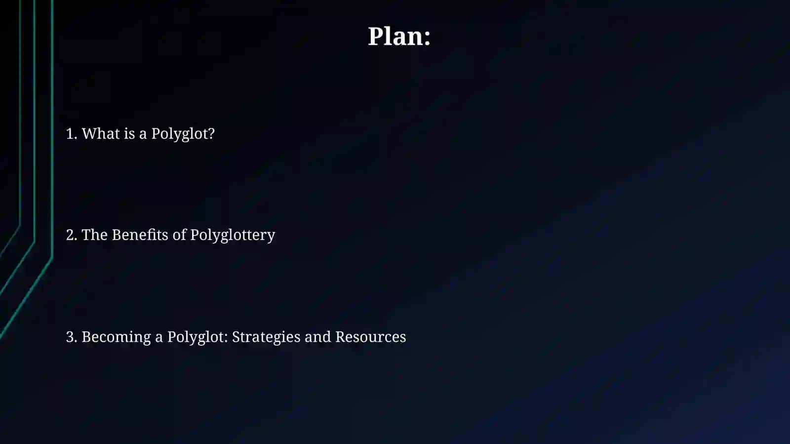 About polyglots 2