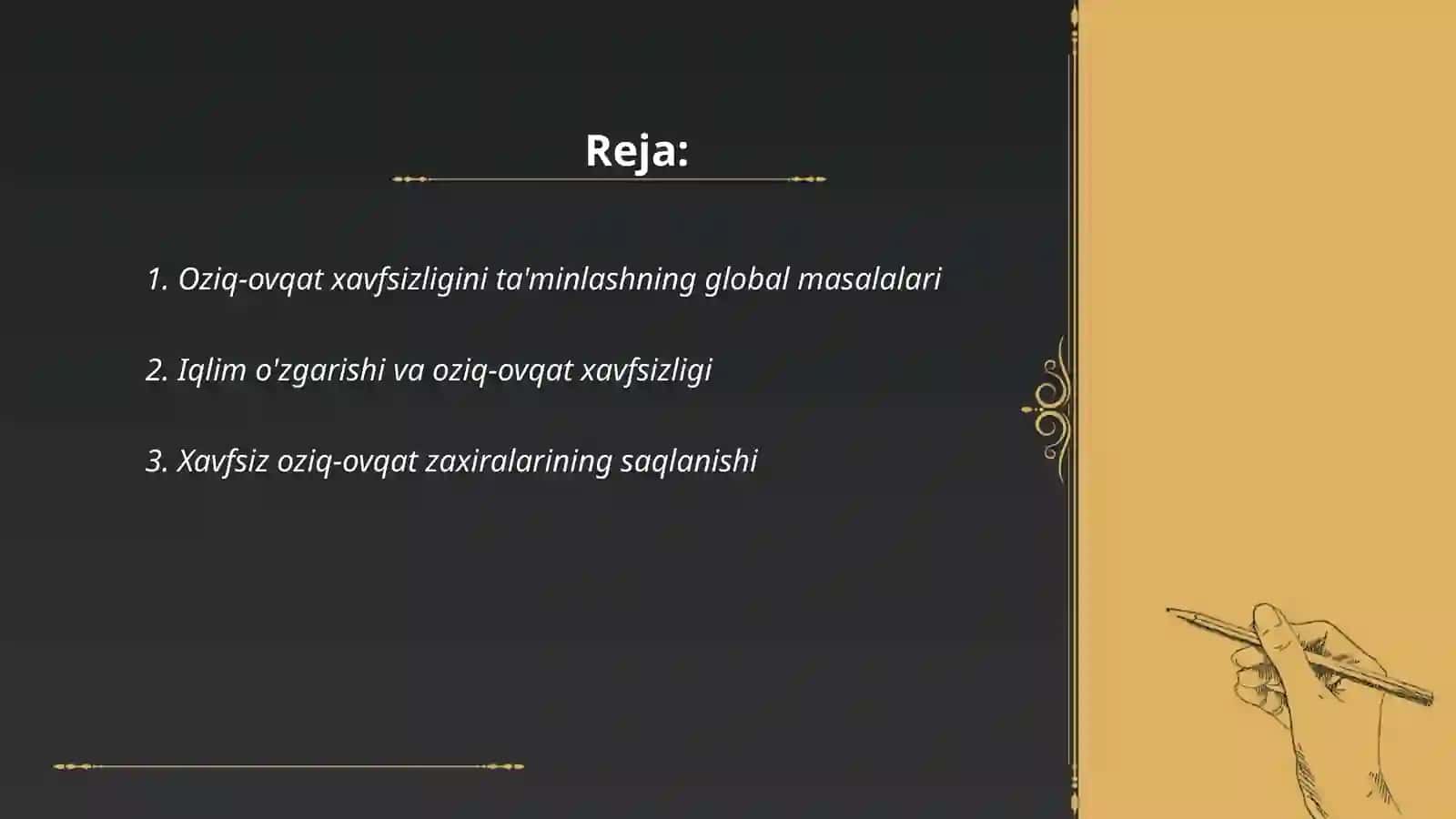 Oziq-ovqat xavfsizligi 2