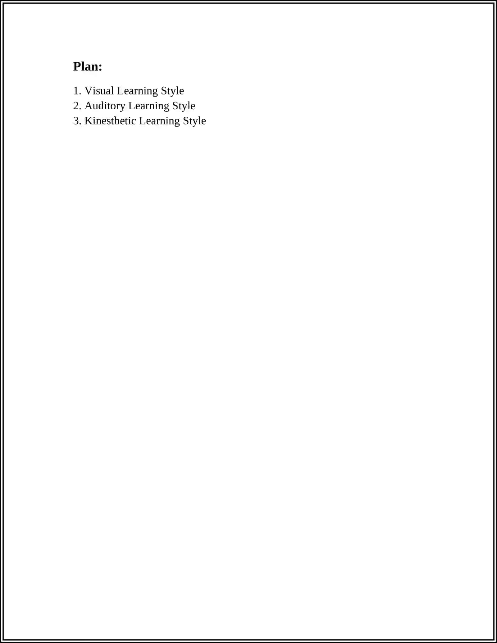 LEARNING STYLES 2