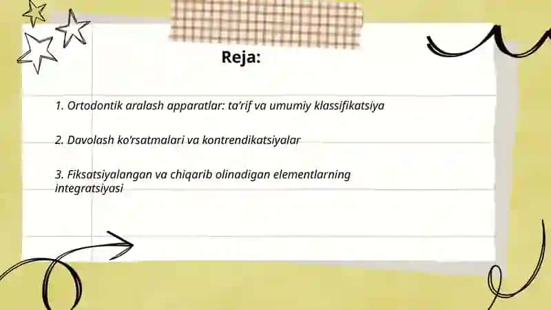 Ortodontik aralash apparatlar 2