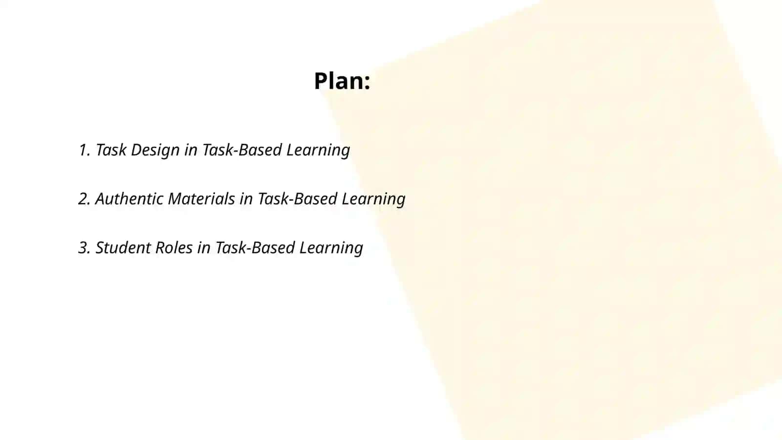 Task based learning 2