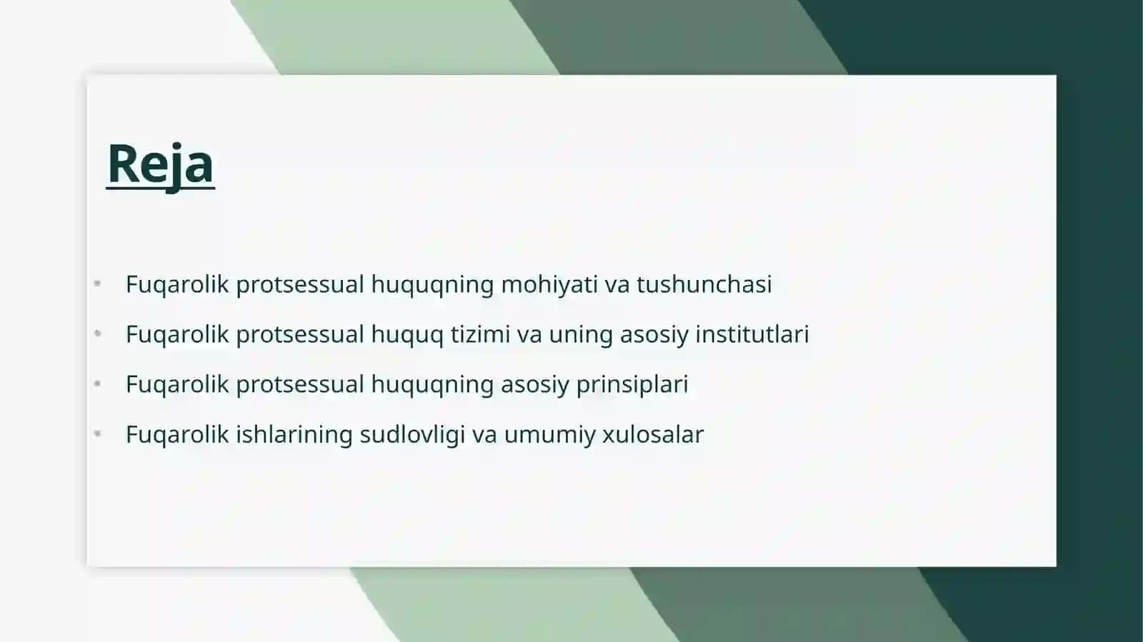 Fuqarolik protsessual huquq 2