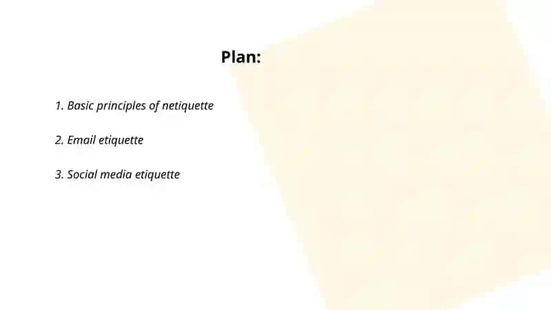 Internet knowledge: Etiquette and netiquette 2