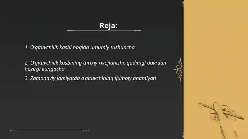 O'qituvchilik kasbi 2