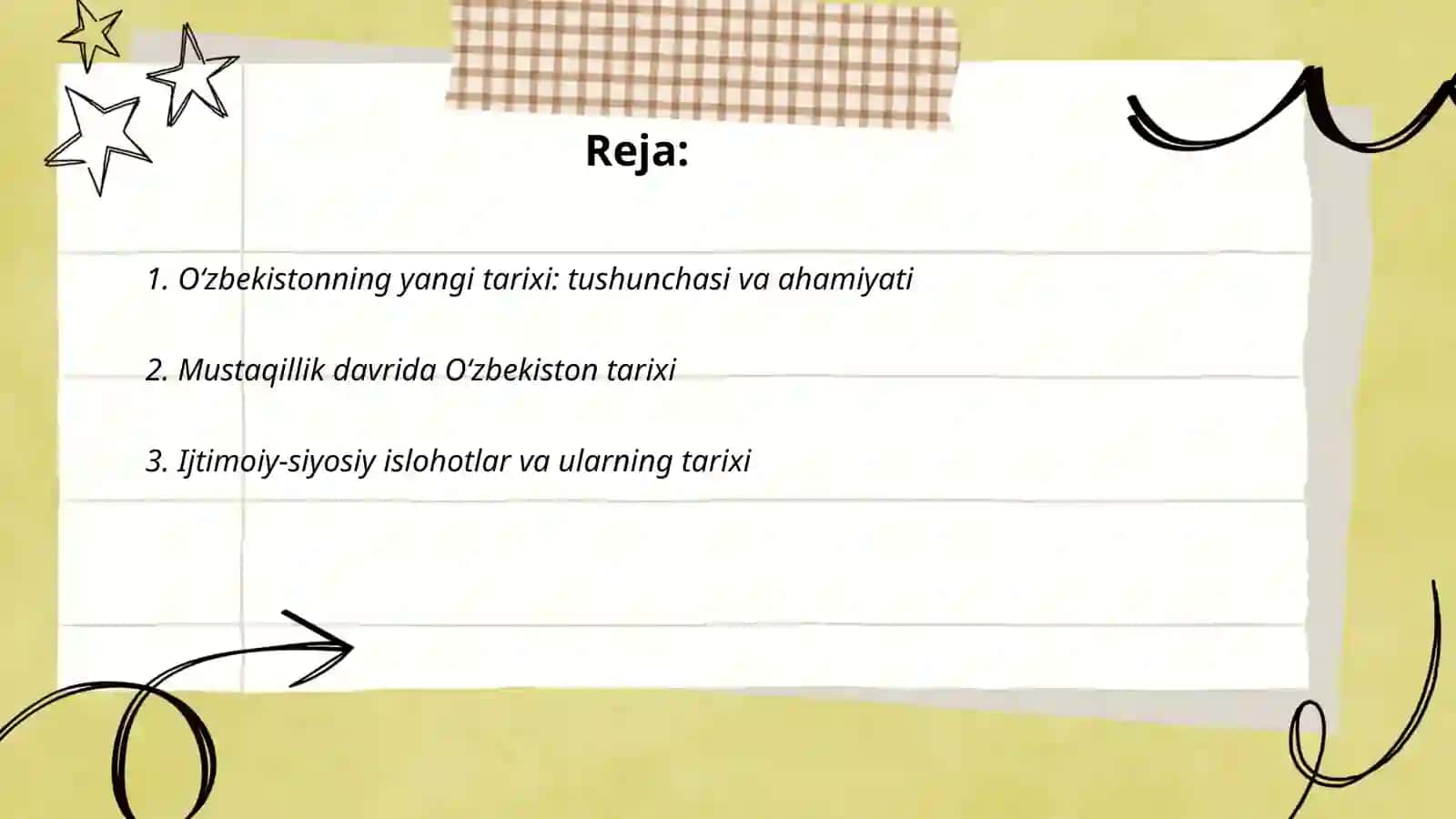 O‘zbekistoning eng yangi tarixi oquv fanining predmeti maqsadi va vazifalari 2