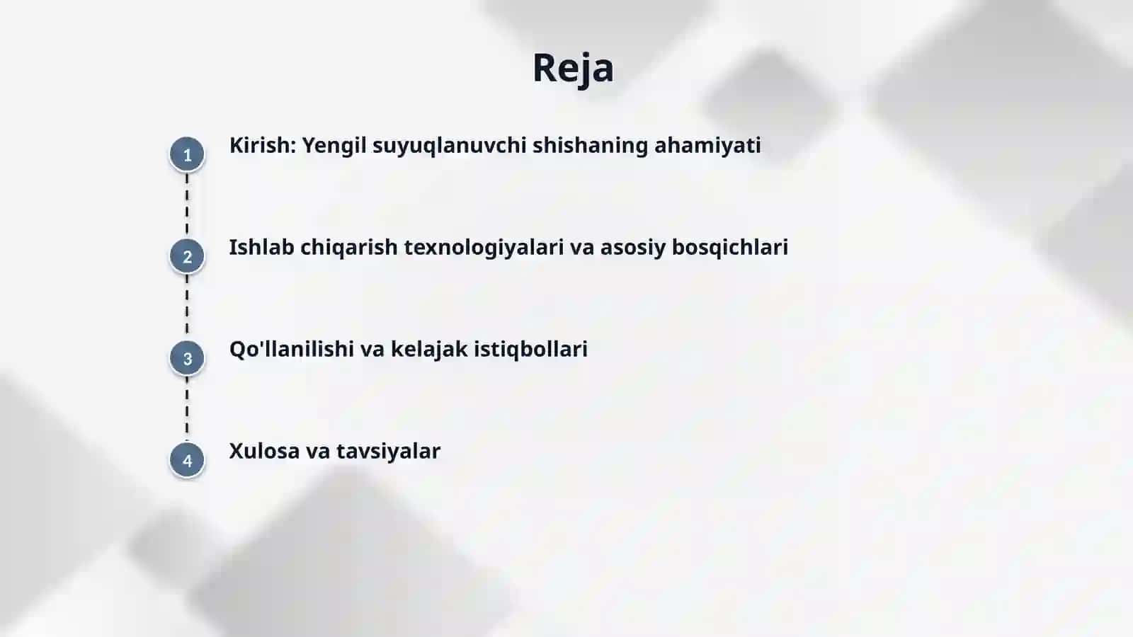 Yengil suyuqlanuvchi shisha olish 2