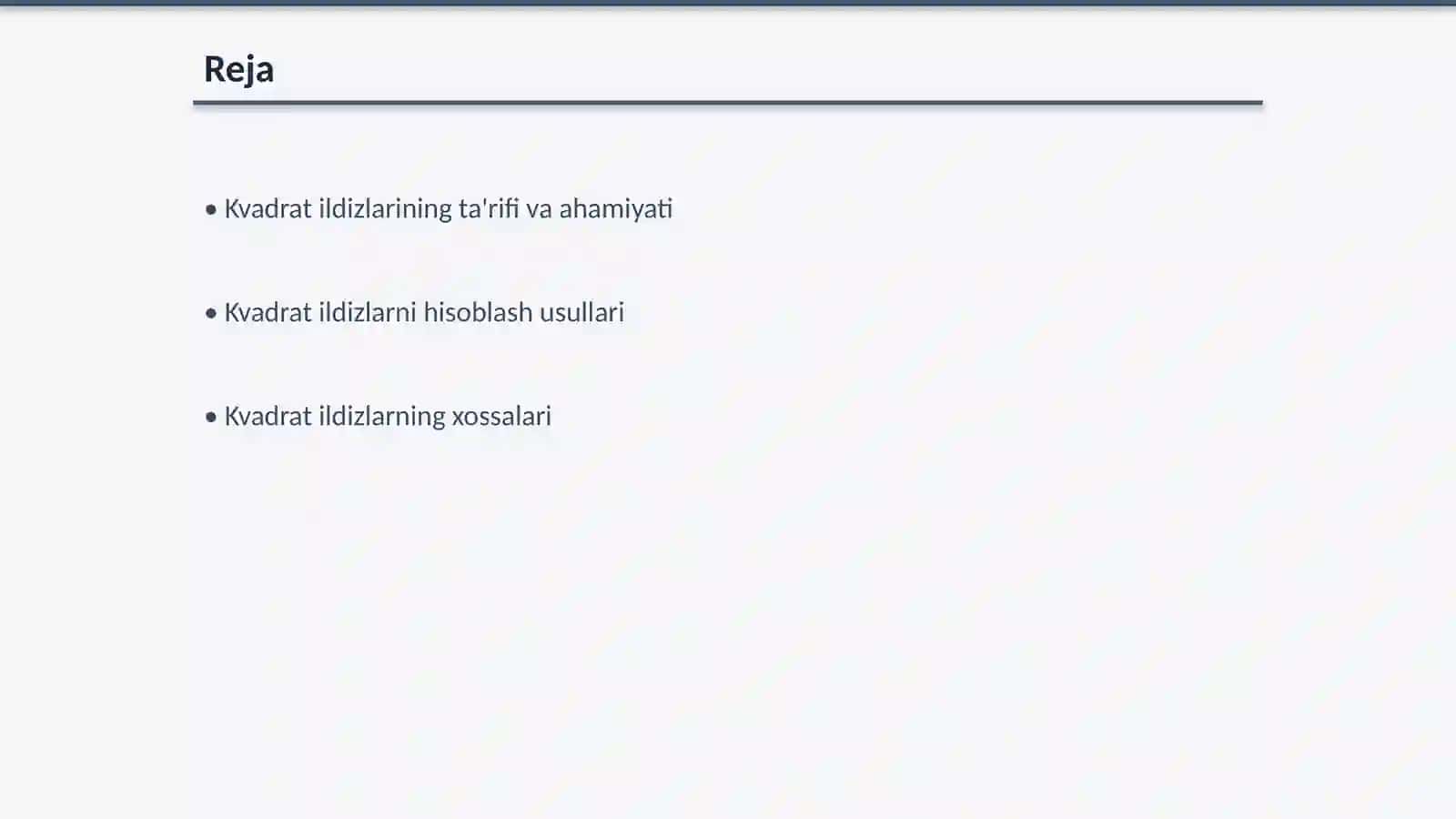 Kvadrat ildizlari 2