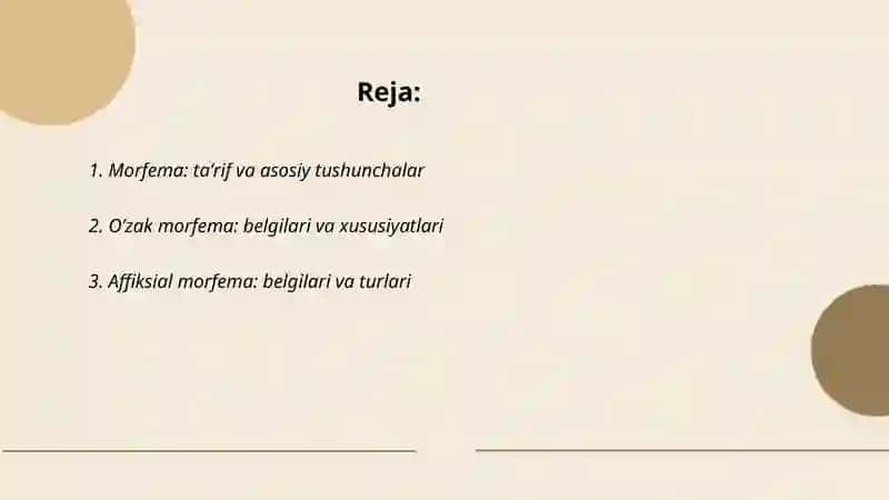 Morfema va uning turlari 2