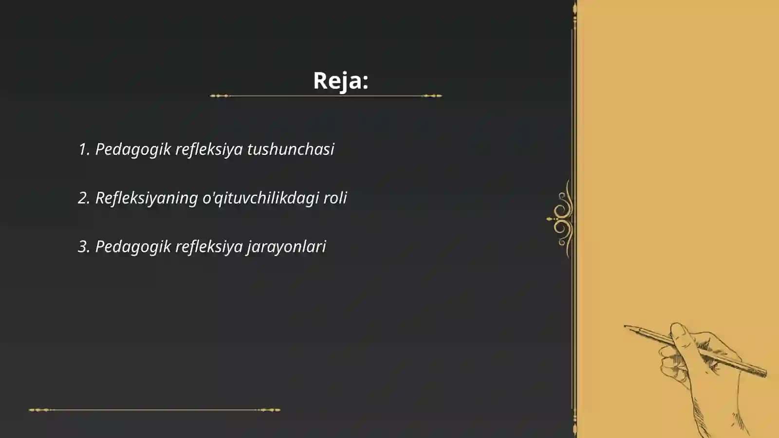 Pedagogik refleksiyaning oʻrni 2