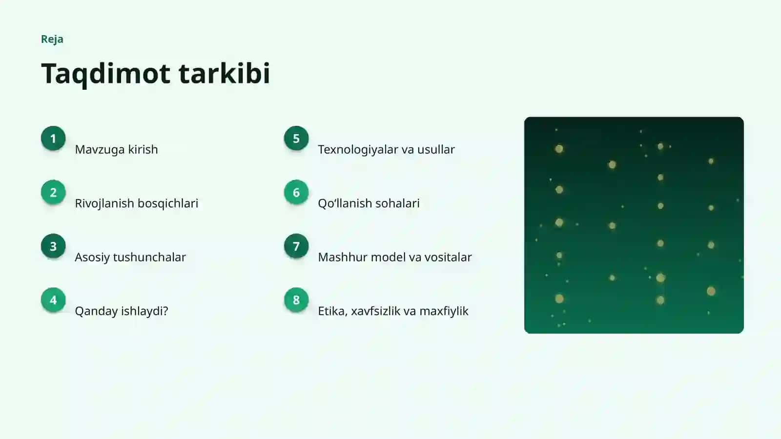 SUNʼIY INTELLEKT • PROFESSIONAL TAQDIMOT 2