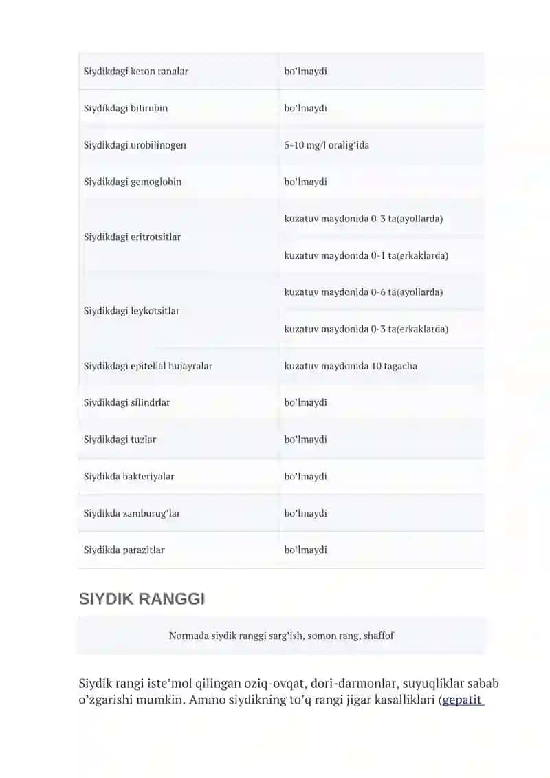 Umumiy siydik tahlili 2