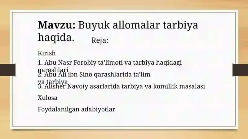 Buyukallomalar tarbiyasi 2