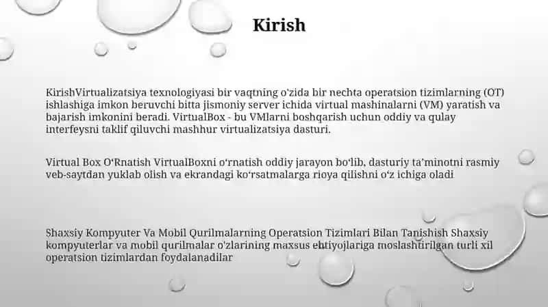 Virtual Box OʻRnatish 2