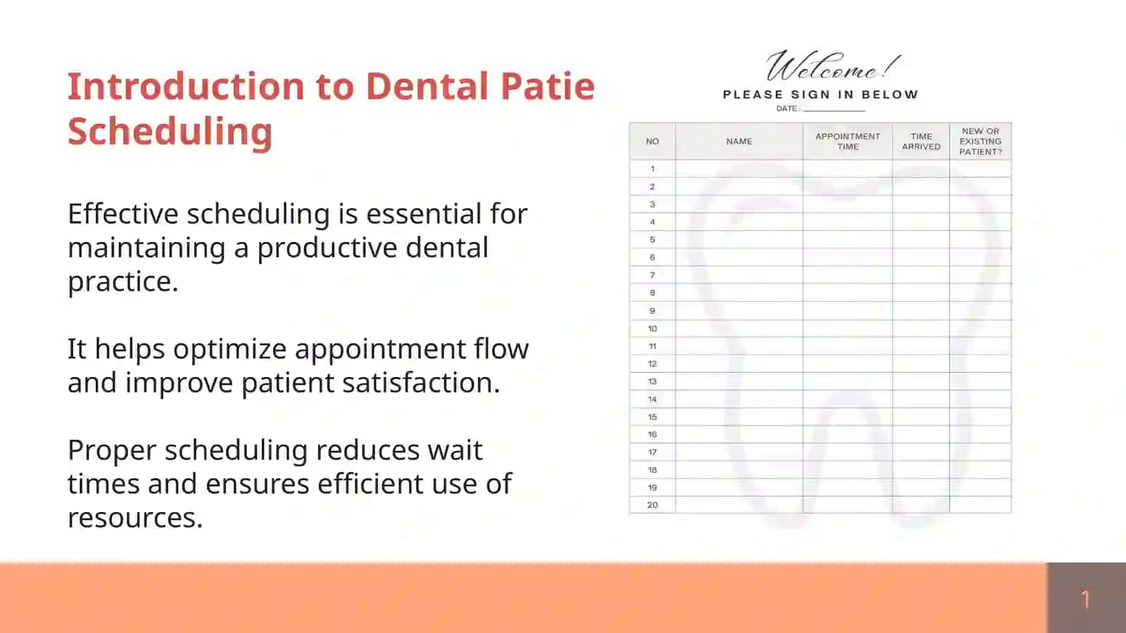 Dental Patient Scheduling 2