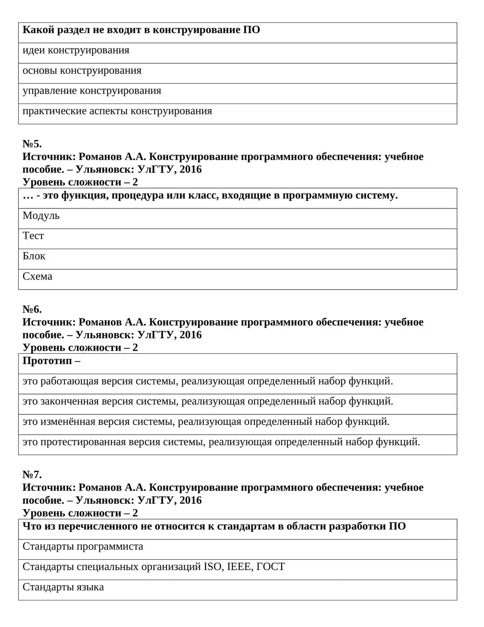 Конструирование программного обеспечения: учебное пособие 2