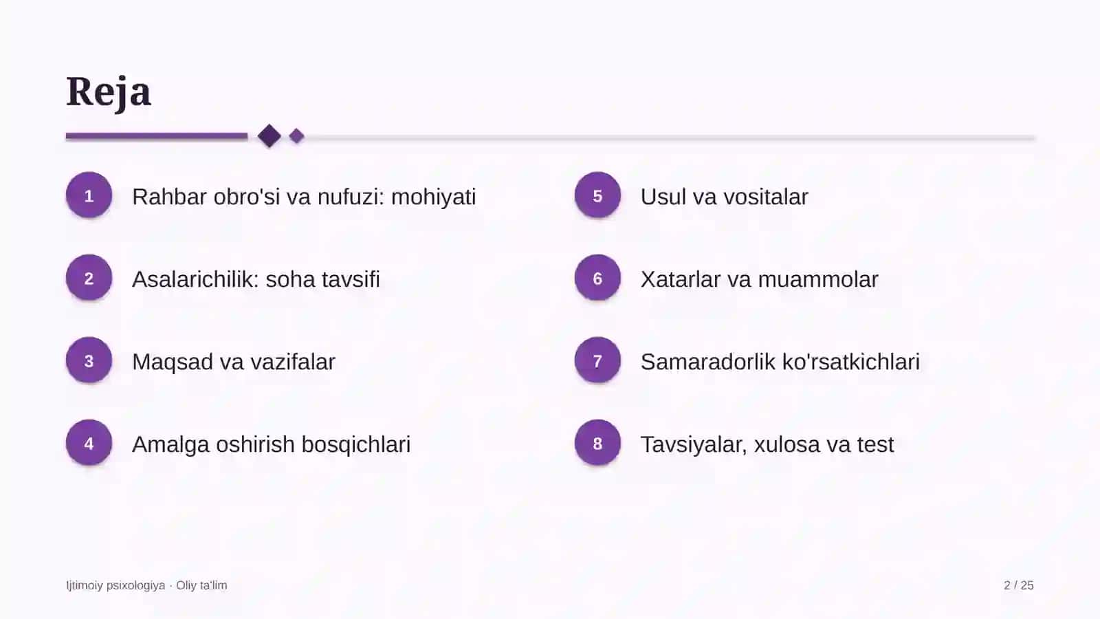 Asalarichilikda rahbar obro'si va nufuzi 2