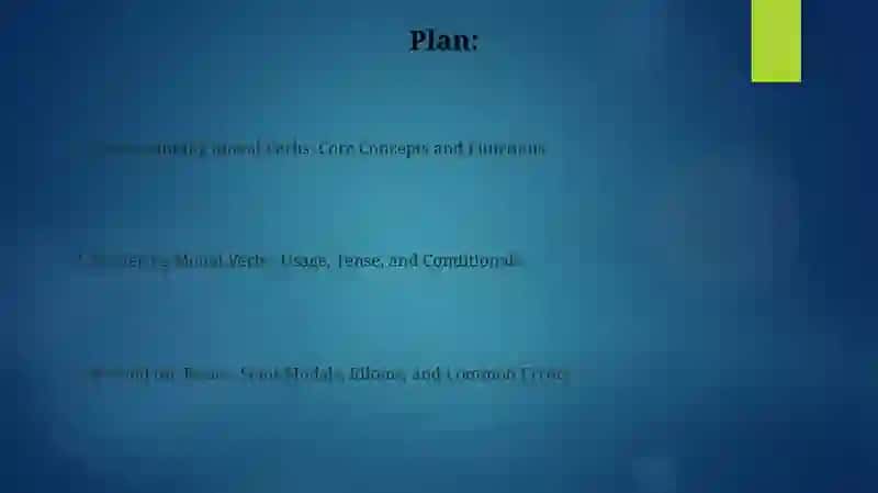 Modal Verbs 2