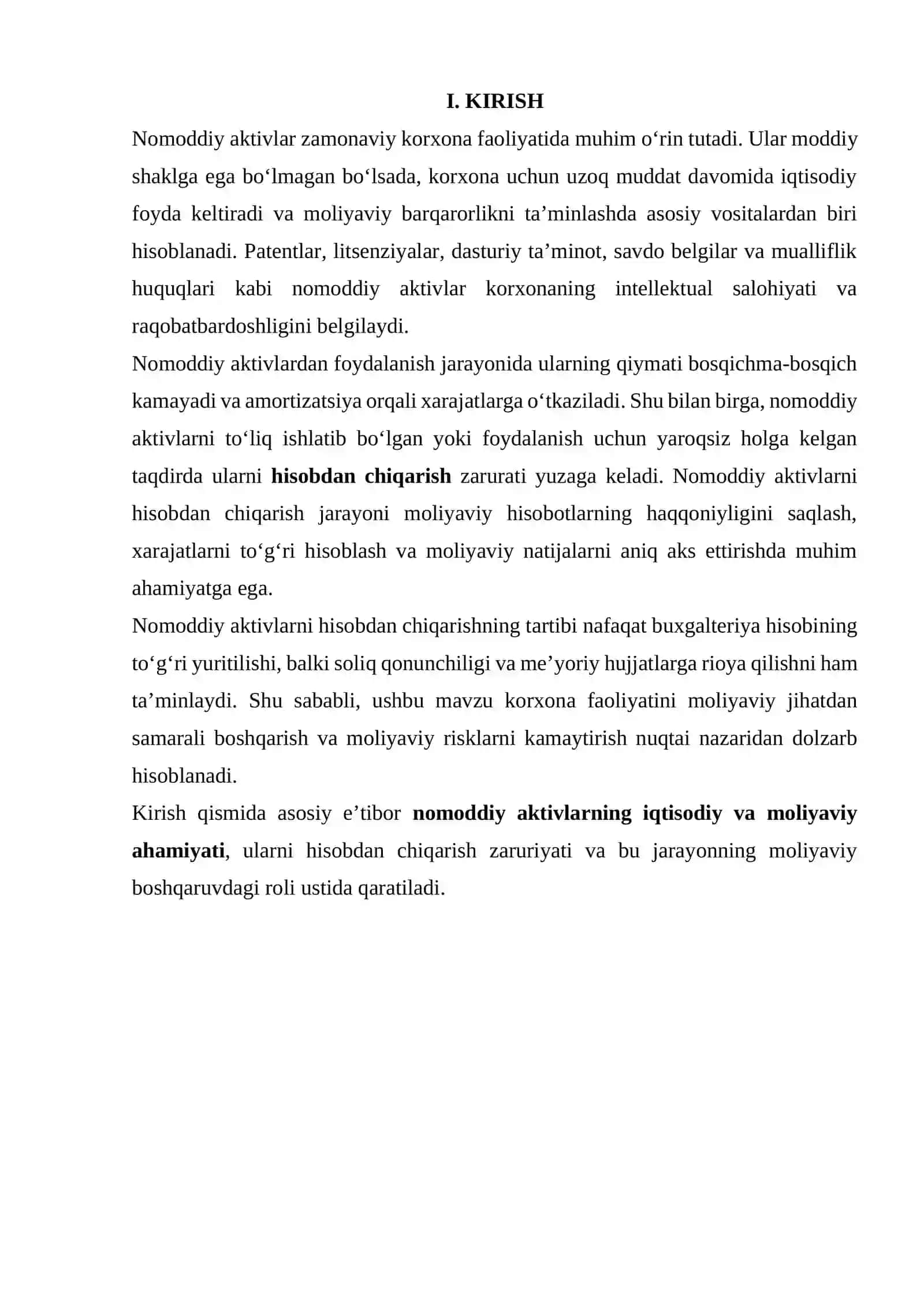 Nomoddiy aktivlarni hisobdan chiqarish tartibi 2