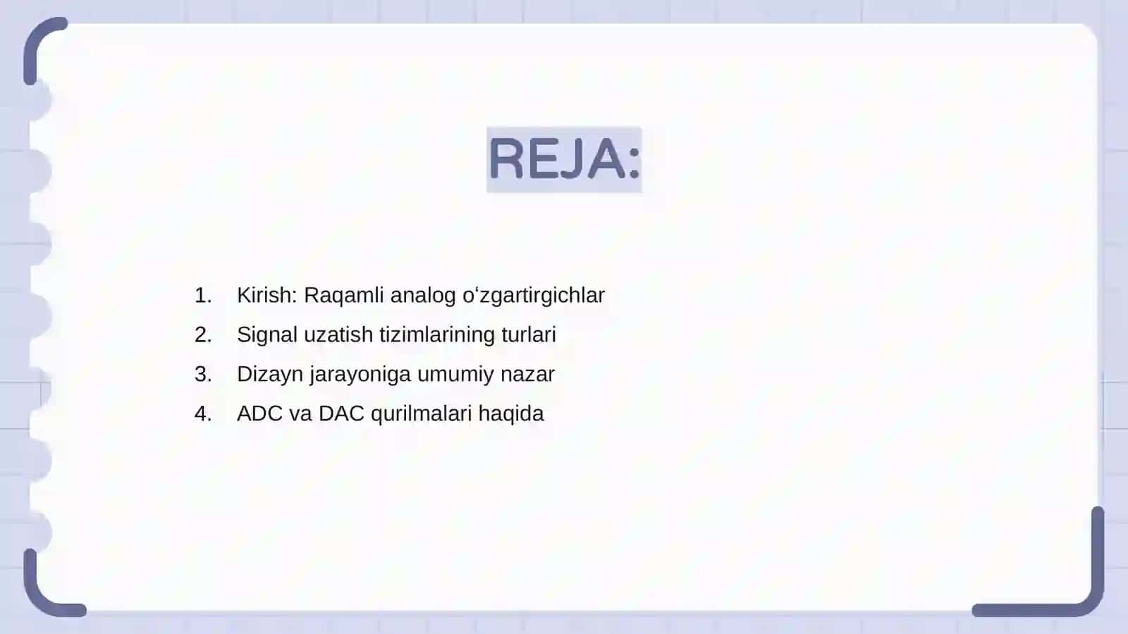 Raqamli analog oʻzgartirgichlar 2