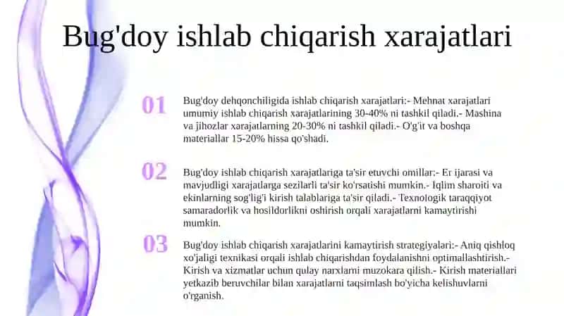 Bug'doy Ishlab Chiqarish 2