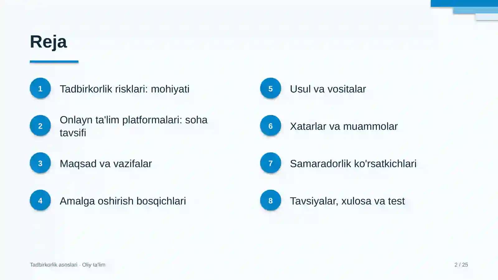 onlayn ta'lim platformalarida tadbirkorlik risklari 8595 2