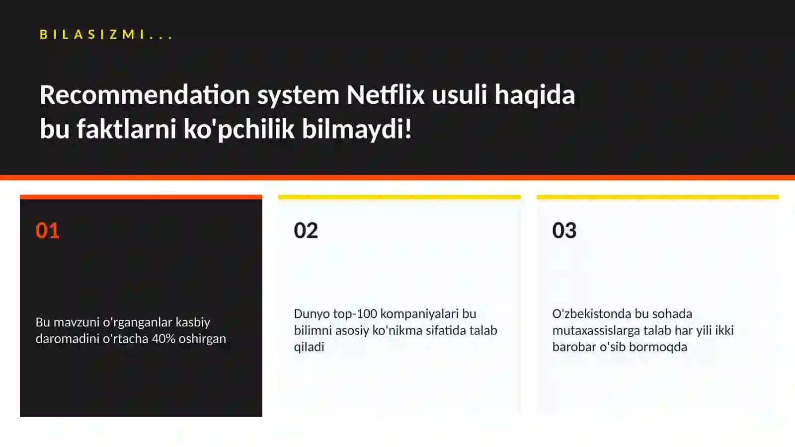 Recommendation system Netflix usuli 2